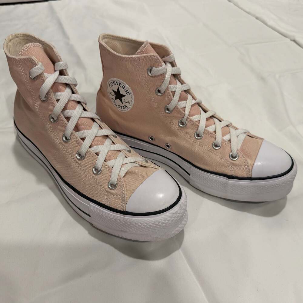 Converse Chuck Taylor All Star Lift Platform High Top Sneakers in Pink Clay